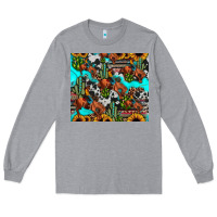 Heather Grey rodeo cowboy tumbler Long Sleeve Tee - JahusDesignShop