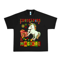 Black christmas magical unicorn Urban Heavy Tee - FaDigitalArtStudio