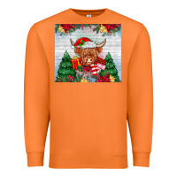 Carrot christmas cow Premium Sweatshirt - MaliasSmallBusiness