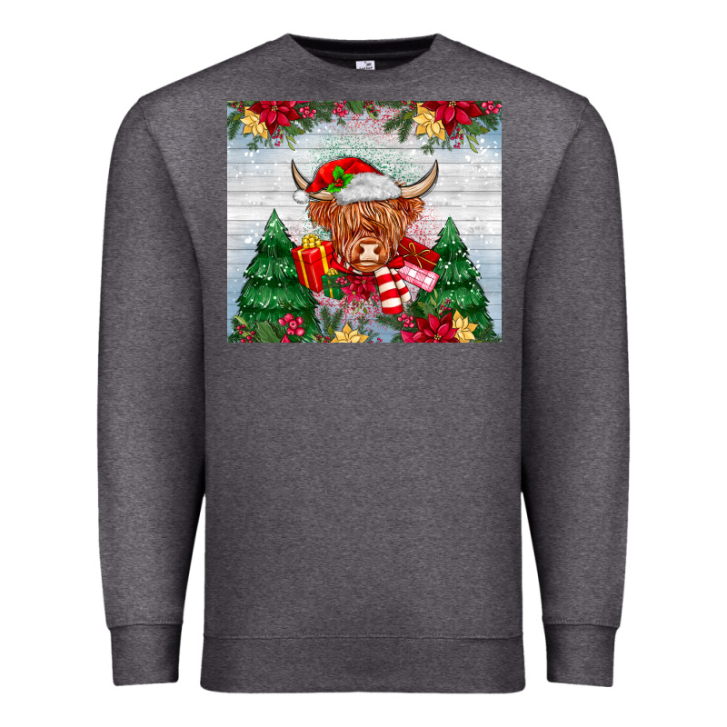 Christmas Cow Premium Sweatshirt by MaliasSmallBusiness | Teevron