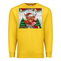 Lemon christmas cow Premium Sweatshirt - MaliasSmallBusiness
