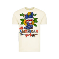 Vintage Arctic all american girl cowboy boot with sunflower Vintage Tee - HRA Design Shop