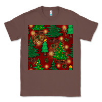 Chestnut christmas trees seamless pattern Classic Tee - BundleAndBundleShop