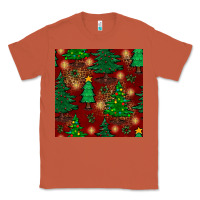Copper christmas trees seamless pattern Classic Tee - BundleAndBundleShop