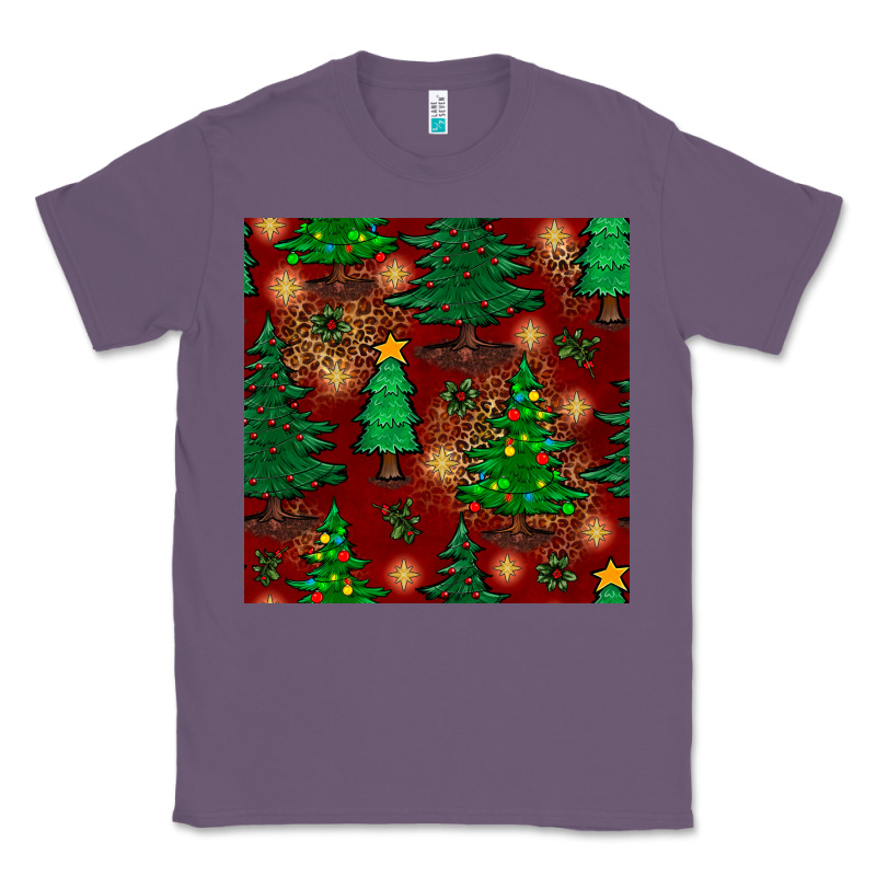 Christmas Trees Seamless Pattern Classic Tee by BundleAndBundleShop | Teevron