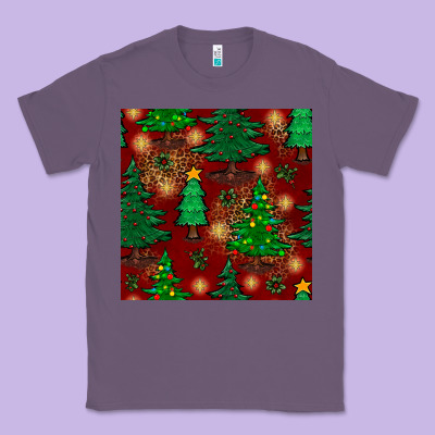 Christmas Trees Seamless Pattern Classic Tee Designed By Bundleandbundleshop