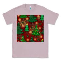 Lilac christmas trees seamless pattern Classic Tee - BundleAndBundleShop