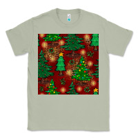 Matcha christmas trees seamless pattern Classic Tee - BundleAndBundleShop