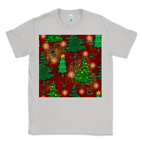 Moon Dust christmas trees seamless pattern Classic Tee - BundleAndBundleShop