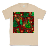 Mushroom christmas trees seamless pattern Classic Tee - BundleAndBundleShop