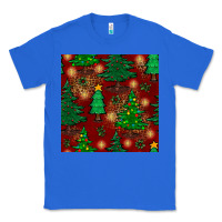 True Royal christmas trees seamless pattern Classic Tee - BundleAndBundleShop