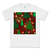 White christmas trees seamless pattern Classic Tee - BundleAndBundleShop
