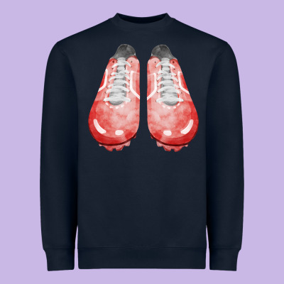 Red Cleats Fa Element 3 Heavyweight Sweatshirt Designed By Fadigitalartstudio