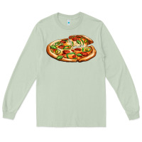 Matcha big pizza Long Sleeve Tee - AdoDesignShop