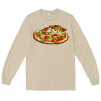 Mushroom big pizza Long Sleeve Tee - AdoDesignShop