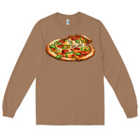 Toasted Coconut big pizza Long Sleeve Tee - AdoDesignShop
