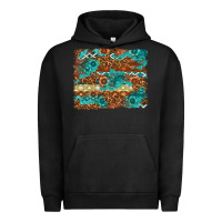 Pigment Black Leopard and Aztec Background Western Urban Hoodie - texasbilliewilder