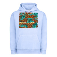 Pigment Grape Ice Leopard and Aztec Background Western Urban Hoodie - texasbilliewilder