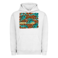 Pigment Lunar Rock Leopard and Aztec Background Western Urban Hoodie - texasbilliewilder