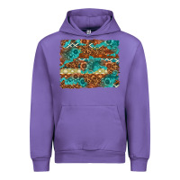 Tulip Leopard and Aztec Background Western Urban Hoodie - texasbilliewilder