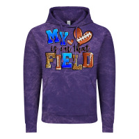 Cloud Purple my heart is on that field american football Vintage Hoodie - Zillion Design Studio