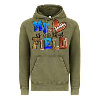 Vintage Olive my heart is on that field american football Vintage Hoodie - Zillion Design Studio