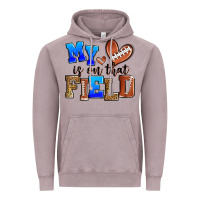 Vintage Zinc my heart is on that field american football Vintage Hoodie - Zillion Design Studio