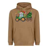 Toasted Coconut christmas tractor Heavyweight Hoodie - MaliasSmallBusiness