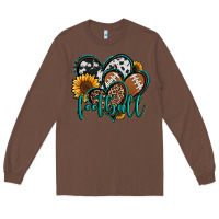 Chestnut football hearts Long Sleeve Tee - Jasminsmagicworld