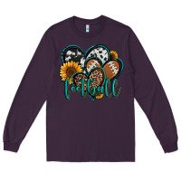 Plum football hearts Long Sleeve Tee - Jasminsmagicworld