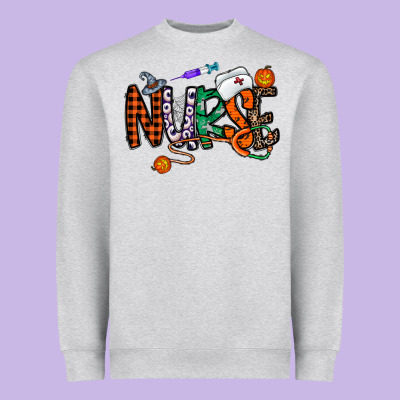 Nurse Halloween Heavyweight Sweatshirt Designed By Cowhidedigitalart