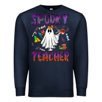 Navy spooky teacher Premium Sweatshirt - NancyCooperArtShop