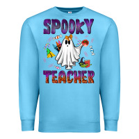 Ocean Blue spooky teacher Premium Sweatshirt - NancyCooperArtShop