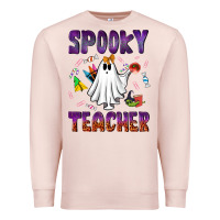 Pale Pink spooky teacher Premium Sweatshirt - NancyCooperArtShop