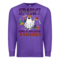 Purple spooky teacher Premium Sweatshirt - NancyCooperArtShop
