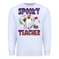 White spooky teacher Premium Sweatshirt - NancyCooperArtShop