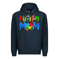 Navy autism mom Premium Hoodie - Artiststas