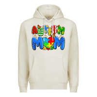 Oatmeal Heather autism mom Premium Hoodie - Artiststas