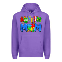 Purple autism mom Premium Hoodie - Artiststas