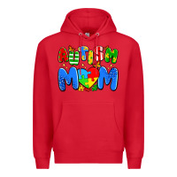 Red autism mom Premium Hoodie - Artiststas