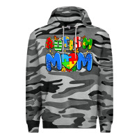 Slate Camo autism mom Premium Hoodie - Artiststas