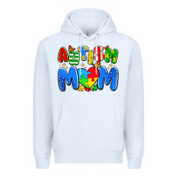 White autism mom Premium Hoodie - Artiststas