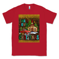 Red small town christmas church Classic Tee - AdoDesignShop
