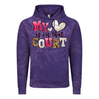 Cloud Purple my heart is on that court volleyball Vintage Hoodie - Zillion Design Studio