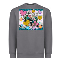 Easter Hearts Cowhide Tumbler Easter Day Heavyweight Sweatshirt | Teevron