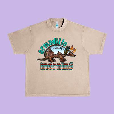 Armadillo By Morning Urban Heavy Tee Designed By Racoondesign