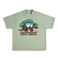 Oil Green armadillo by morning Urban Heavy Tee - RacoonDesign
