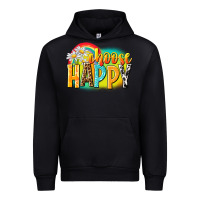 Black Choose happy Urban Hoodie - NancyCooperArtShop