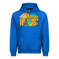 Cobalt Choose happy Urban Hoodie - NancyCooperArtShop