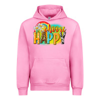 Fuchsia Pink Choose happy Urban Hoodie - NancyCooperArtShop